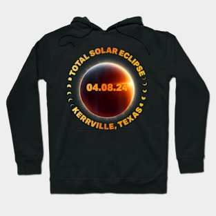 Total Solar Eclipse 2024 Kerrville Texas Hoodie